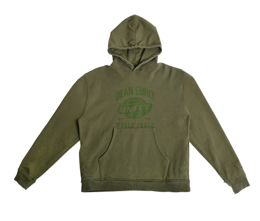 WORLD PEACE PULLOVER - ARMY GREEN